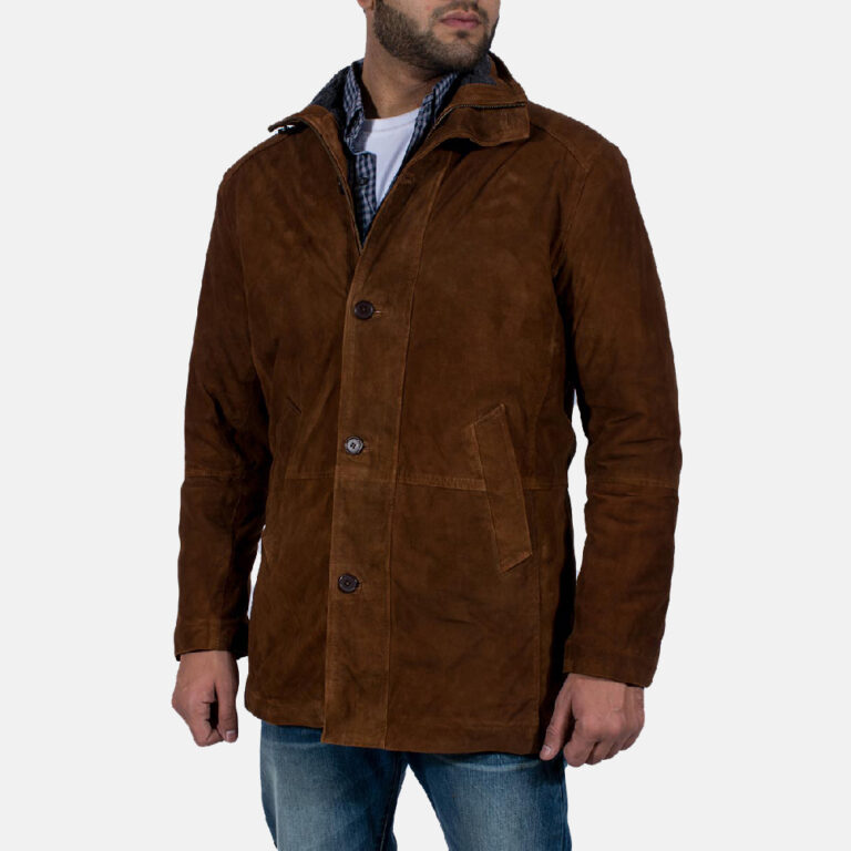 Sheriff Brown Suede Jacket Front-3-1636027758021